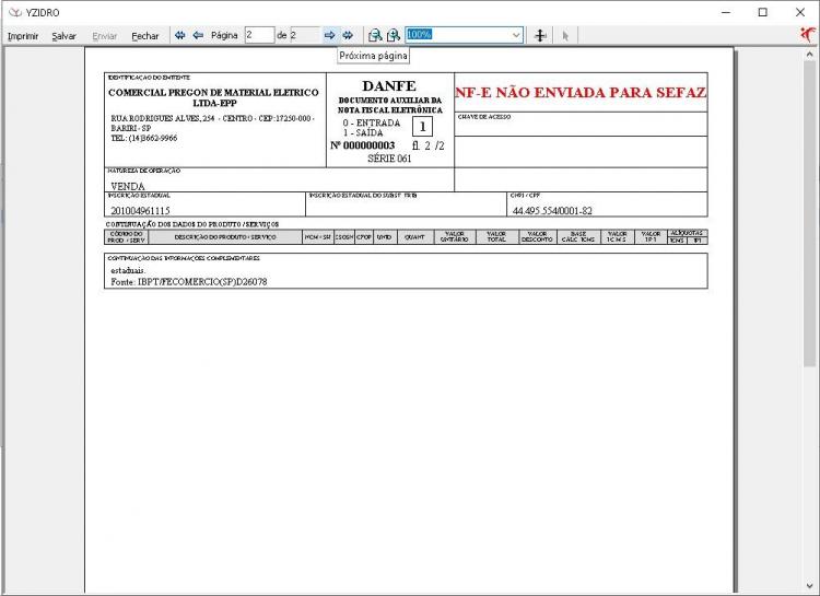 Dados Adicionais Da Nf E Cortando Para A Segunda Página Do Danfe Dúvidas Gerais Sobre O Acbr 2219