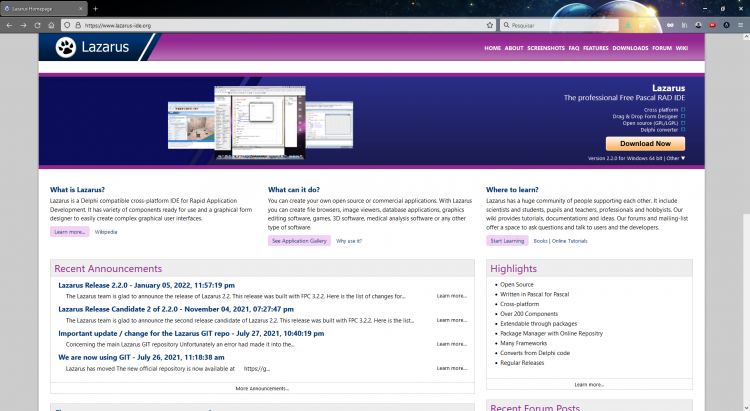 Lançamento Do Lazarus 2.2.0 Com FPC 3.2.2 - Notícias Do ACBr.