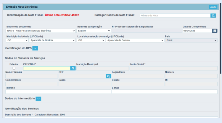 Problema Emissão Nfsex Para Aparecida De Goiânia E090 Número Do Rps Inválido E E093 Série Do 6667