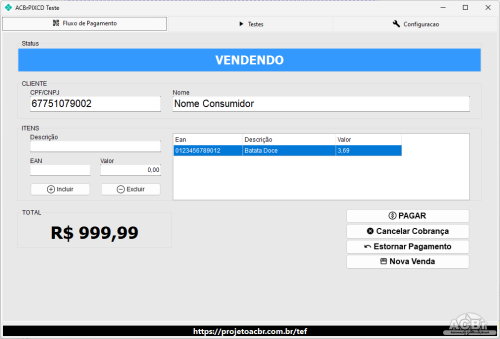 Mais informações sobre "ACBrPIXCD - DEMO"